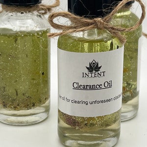 Clearance Oil | Anointing oil to clear obstacles | Conjure Oil | Hoodoo | Anointing