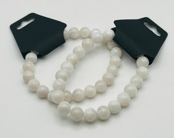 Bracelet en perles de cristal curatif pierre de lune | 8 mm