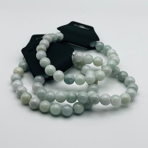 Burma Jade Crystal Healing Beaded Bracelet | 8mm