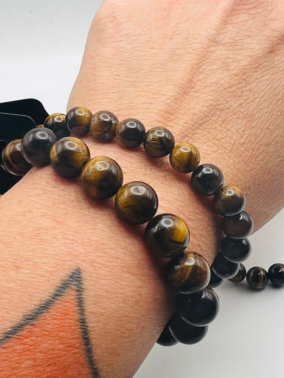 Bracciale Di Cristallo Curativo Da 8mm Con Perline Elastiche - Foto 2