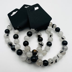 Taurmalinated Quartz Healing Beaded Bracelet | 8mm