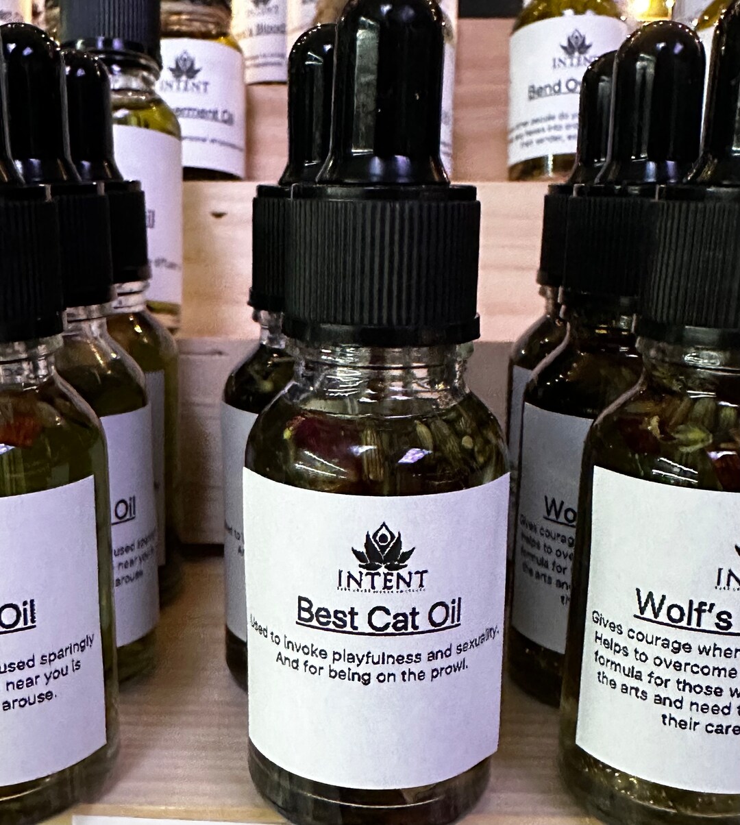 Invoke Cat Best Cat Conjure Oil | Anointing Oil Blend to Invoke Playfulness and ...
