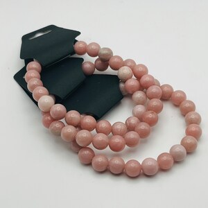 Pink Opal Crystal Healing Beaded Bracelet | 8mm