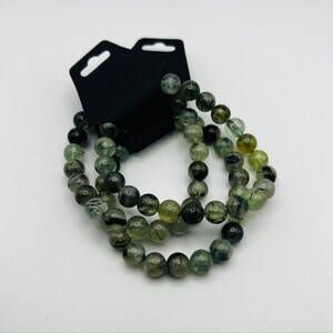 Prehnite Crystal Cleansing & Healing Beaded Bracelet | 8mm