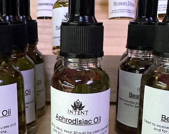 Mezcla de aceite de conjuro afrodisíaco / aceite de unción para excitar