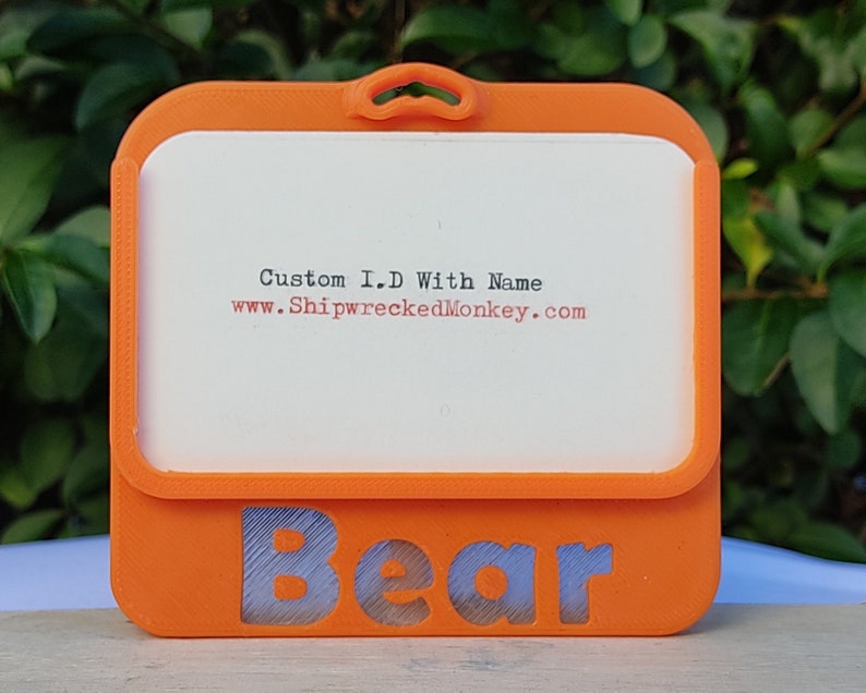 ID Badge holder, personalised with name or message Optional hand sanitiser, pen and Lanyard image 4