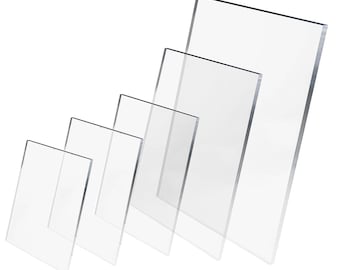 Acrylic Sheet Bespoke Cut To Size 1mm 2mm 3mm 4mm 5mm 6mm Plastic Acrylic Perspex Sheet for Replacement Glazing Shed Window Sheets