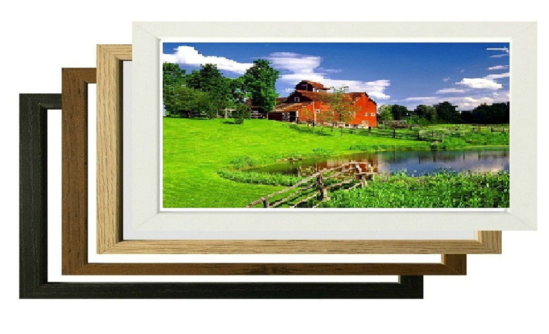 Panoramic Picture Frames White Photo Framed Oak Silver Mahogany Poster