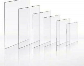 Transparent Acrylic Sheet Replacement Glass Sheet Clear Perspex Sheet A1 A2 A3 A4 A5 A6 Cut To Any Bespoke Size Sheet