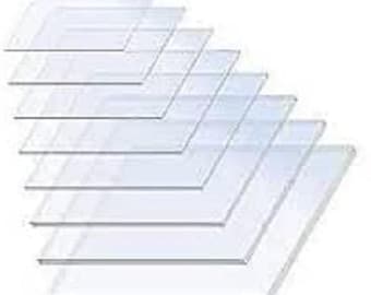 Crystal Clear Acrylic Perspex Plastic Sheet Transparent | A5 A4 A3 | 2mm/3mm/4mm/5mm/6mm Thickness Crafting, DIY Project Sheet Acrylic Sheet