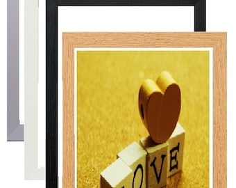 Panoramic Photo Frames Picture Frames Wood Poster Frames Black White Silver Oak Dark Oak Home Decor Presents Gifts Frames