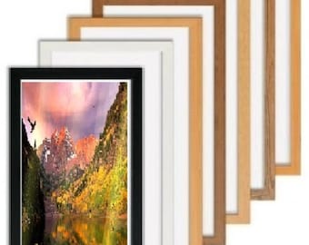 Photograph Frame Wood Unique Design Photo Poster Frame Picture Frame Oak White Black Photo Frames Acrylic Glass