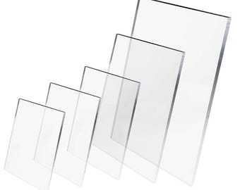 Clear Acrylic Sheet Cut to Size Plastic Sheet Perspex Sheet Safety Replacement Glass 2mm 3mm 4mm 5mm 6mm Custom Sizes