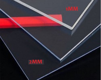 CLEAR Acrylic PERSPEX Sheet Cut To Size Panel Plastic Material Home Window Sheet