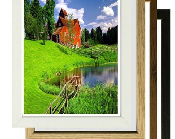 Wood Picture Frame Pictures Photo Frames Display or Hang Your Kids Artwork Frames Portrait Landscape Small Large Frames