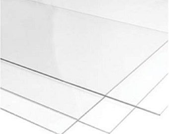 Transparent Glass Perspex Acrylic Sheet Plastic Laser Panel Sheet A5 A4 A3 A2 A1 Square Sizes Sheets
