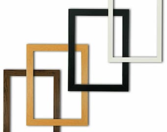 Flat Thin Picture Frame Photo Frame Poster Frame Wood All Sizes & Colors