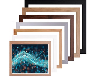 Square Photo Frames Black White Oak Silver Dark Oak Picture Frames Wood Poster Frames