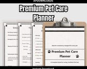 Pet Care Planner. Sitter Binder.  Pet Sitting Checklist. Printable Guide