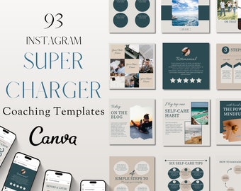Coaching Instagram Templates, Canva Templates for Instagram, Social Media Life Coach Business, Instagram Post Templates, IG Story Designs