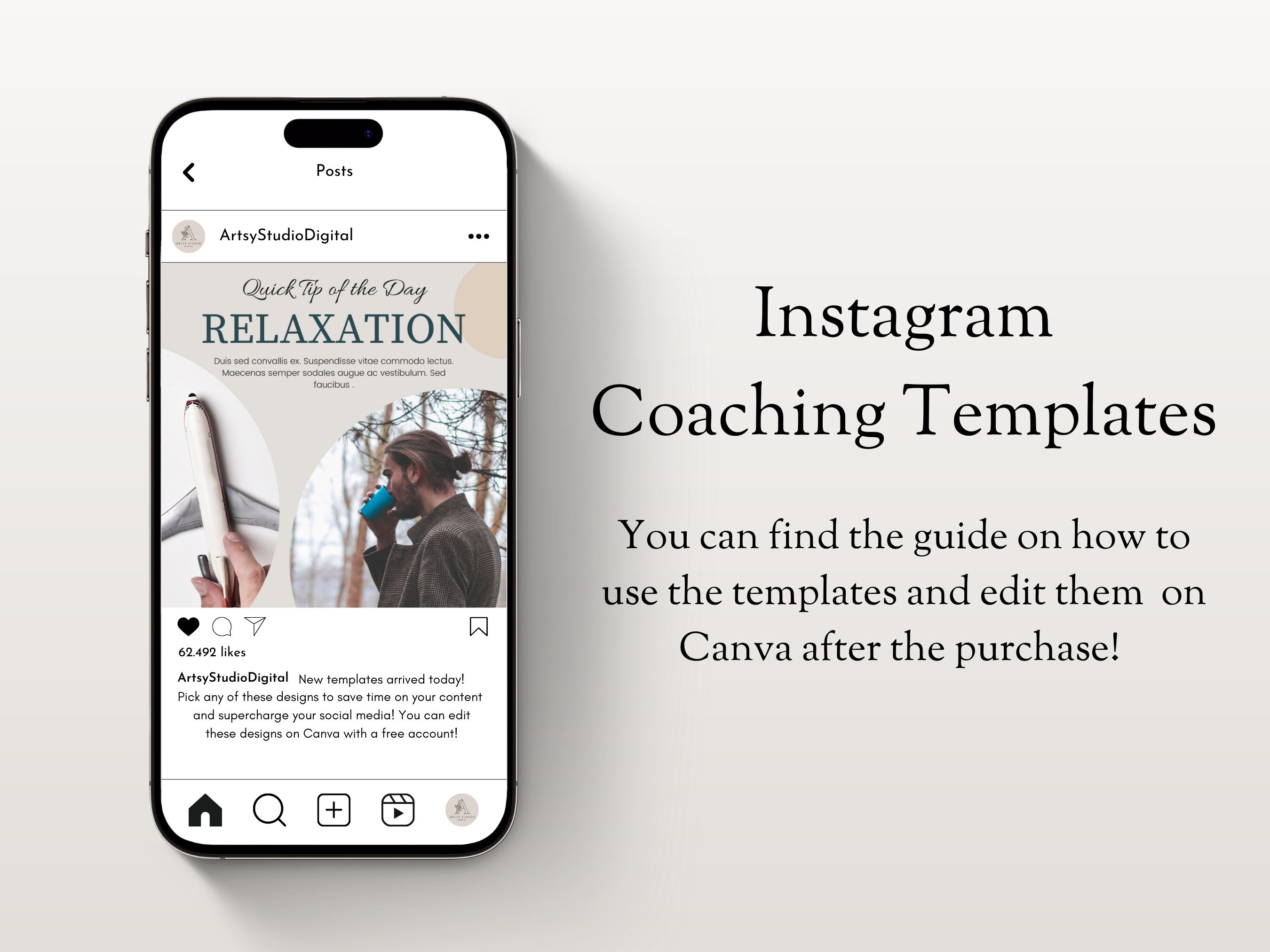 Coaching Instagram Templates, Canva Templates for Instagram, Social ...
