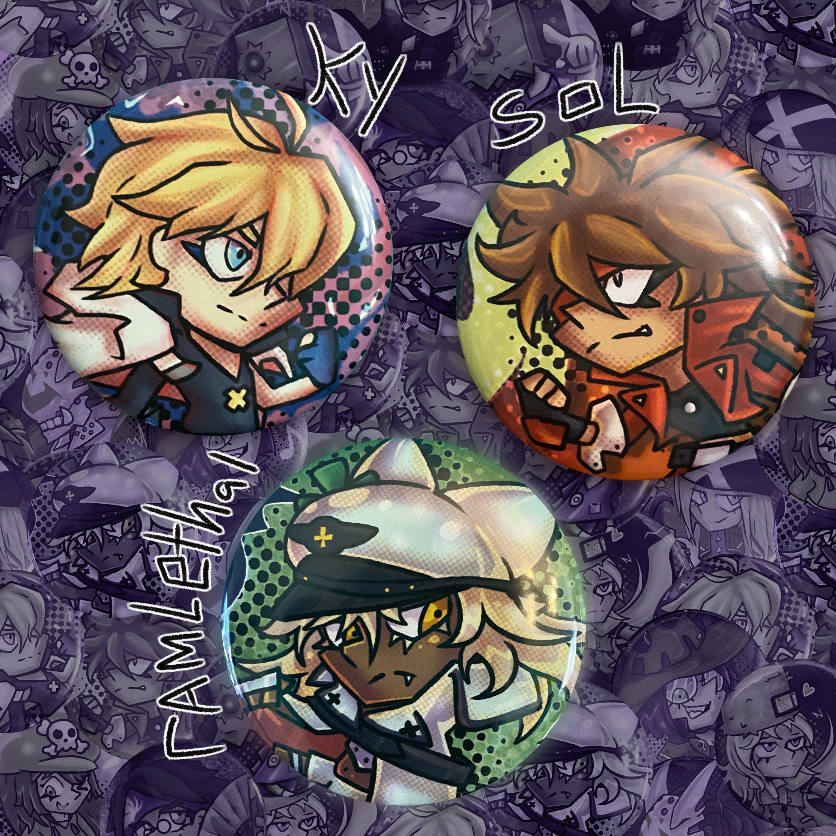 Guilty Gear Strive - Button Badges - 44mm - Fighting Game Inspired - Etsy