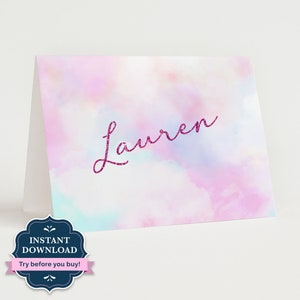 Carte de remerciement modifiable Taylor Swift Lover, papeterie pour filles Swiftie, enfants, carte de correspondance pliée pré-ado, mot de remerciement, carte de voeux, TSL