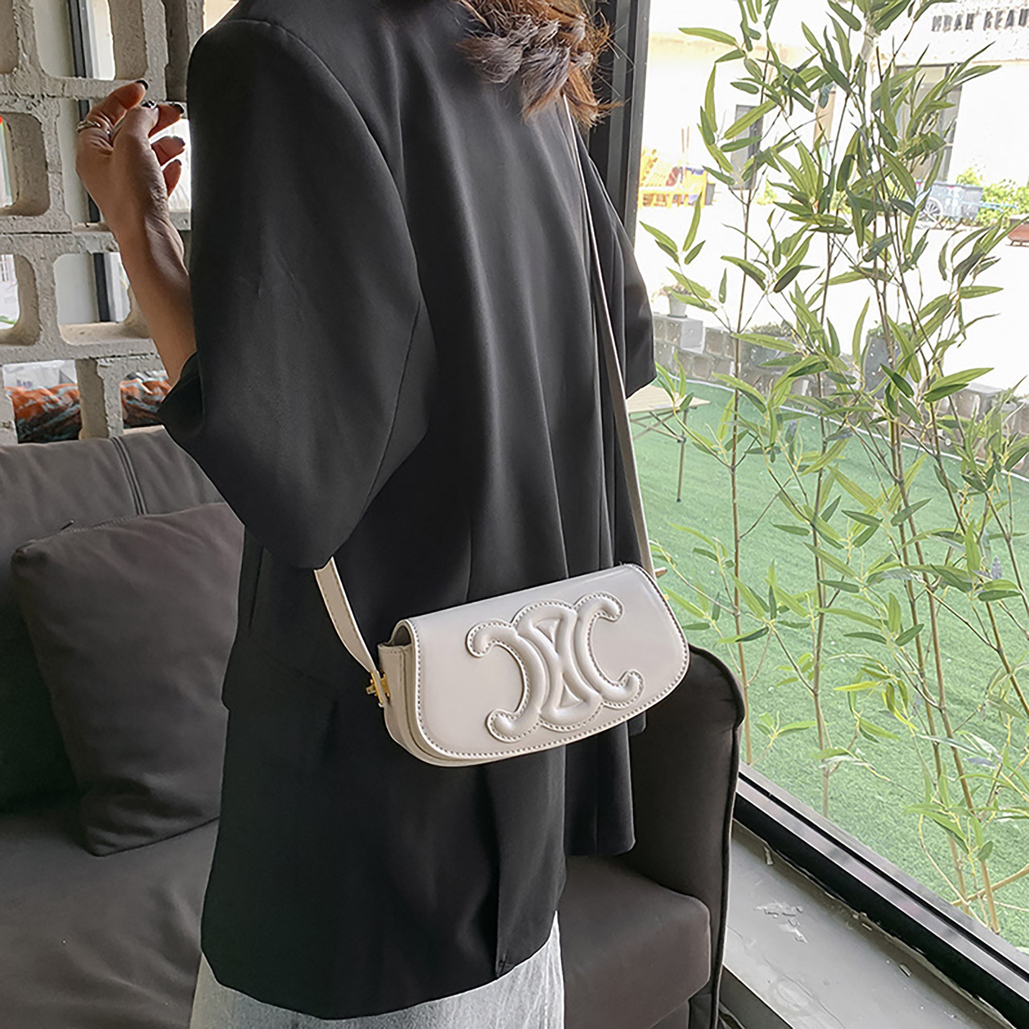 Luxurious CE Saddle Bag Shoulder Bag Minimalist Bag Cosmetic 