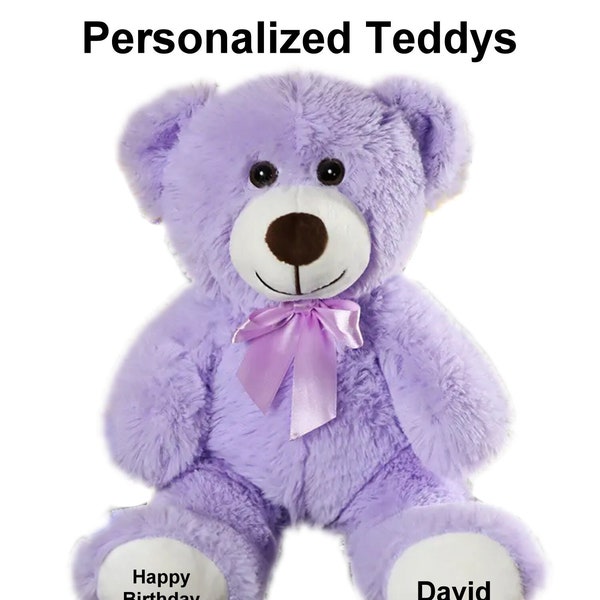 Cute Teddy Bear with Customized Text, Soft and Cuddly, Valentine's day, Birthday, Love, Anniversary, Baby Shower, Plushie, Personalised Gift
