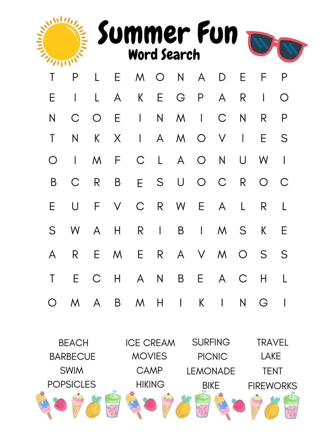Fun Printable Word Search