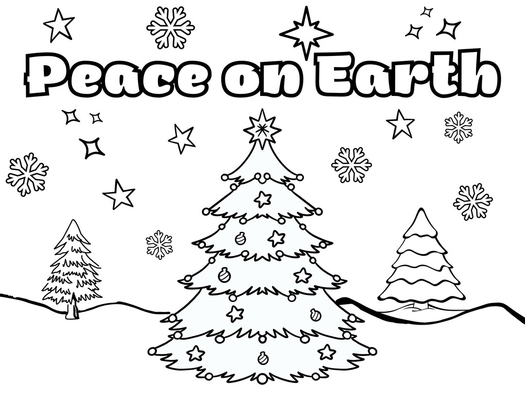 Christmas Coloring Pages - Etsy