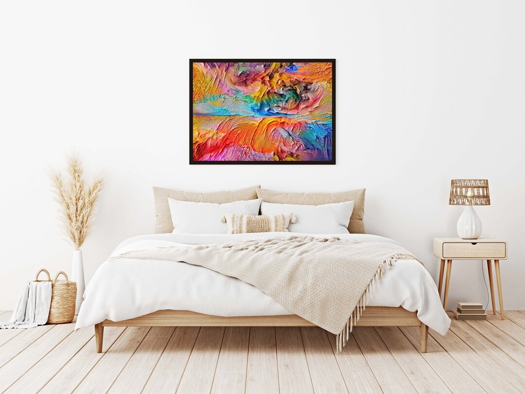 Canvas Wall Art Framed Wall Art Office Wall Art Modern Home Etsy