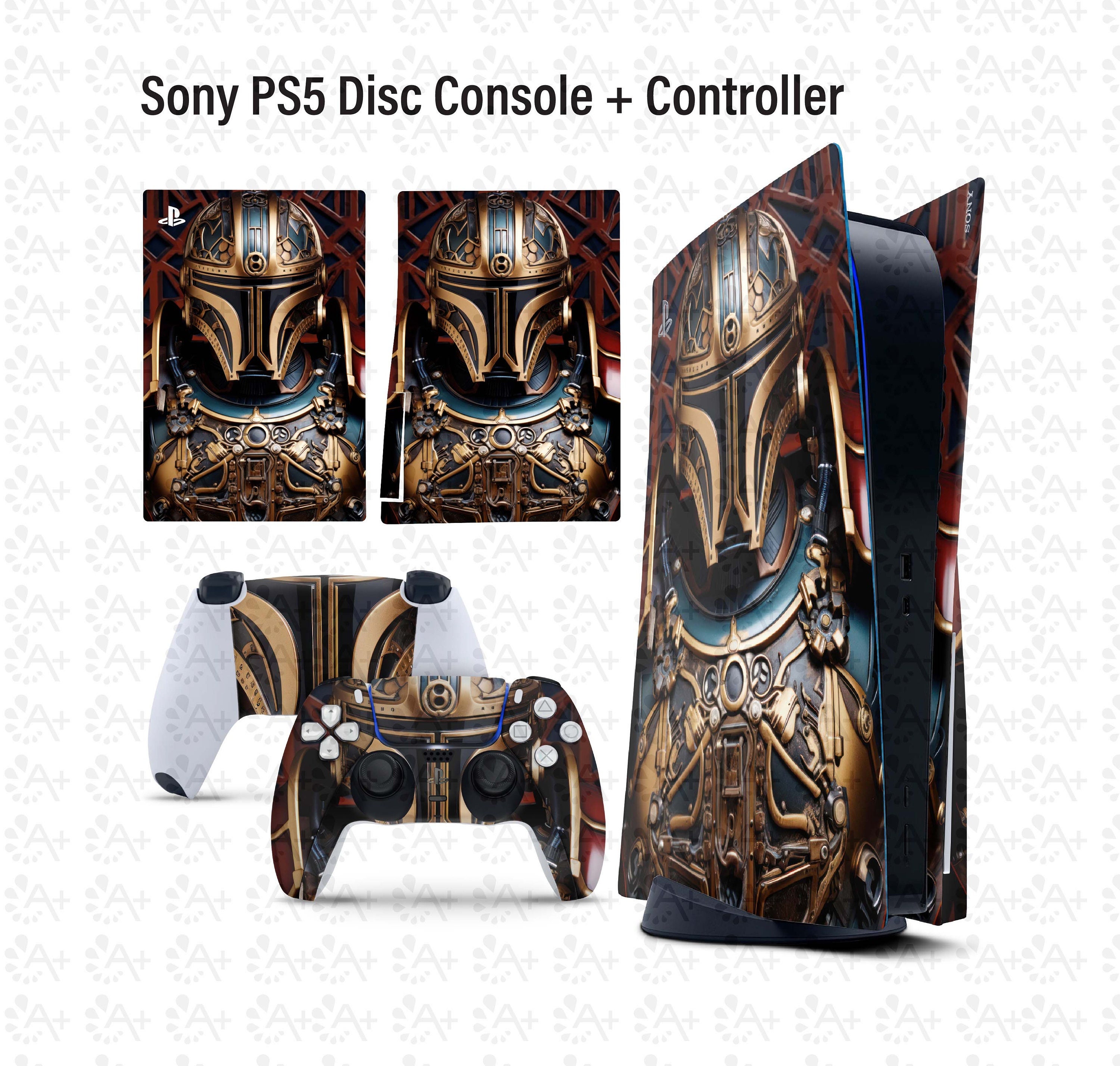 Custom PS5 Console Skin – Right Plate (Digital Edition) – FlamingToast