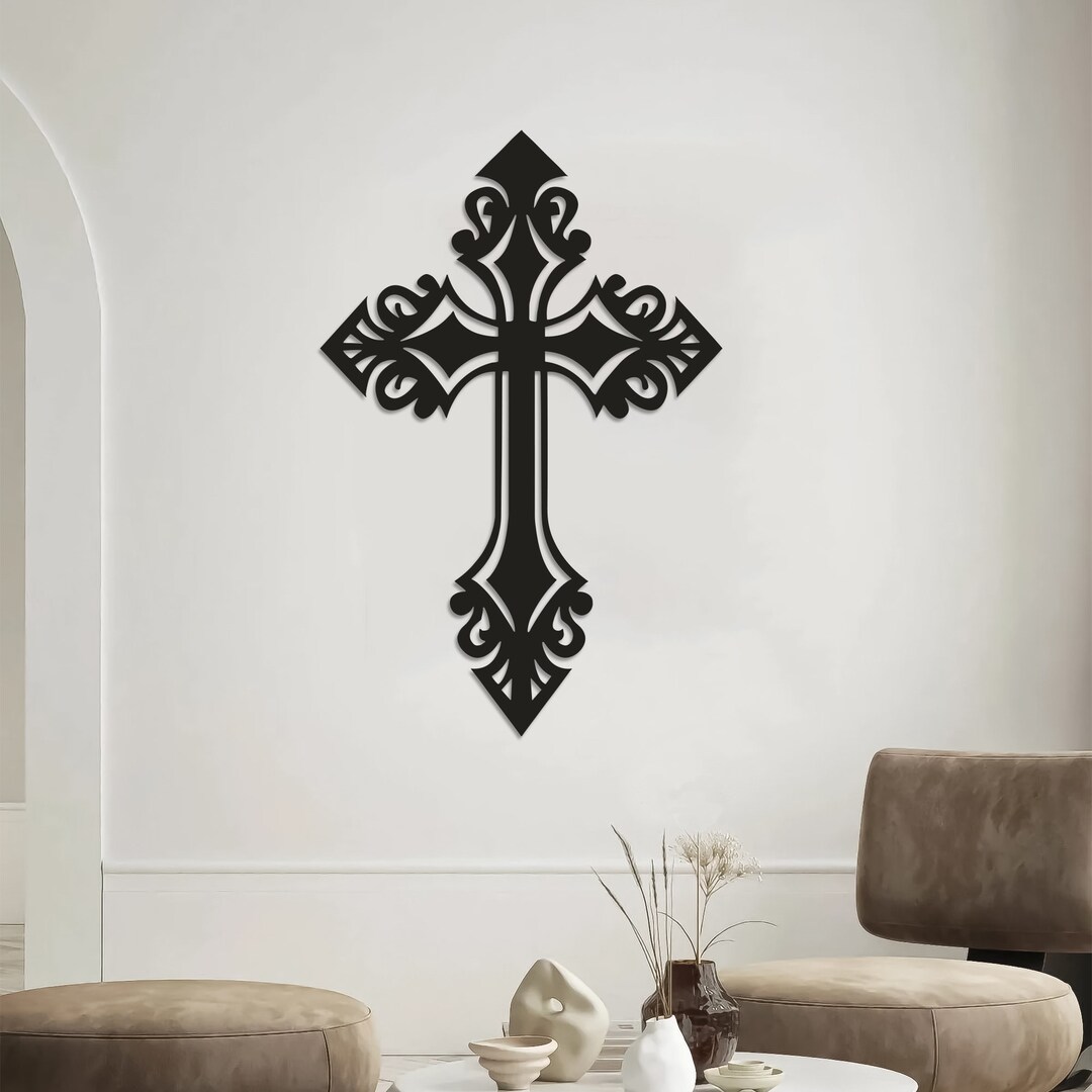 Cross of Christ Metal Wall Art Catholic Wall Hanging Metal Etsy