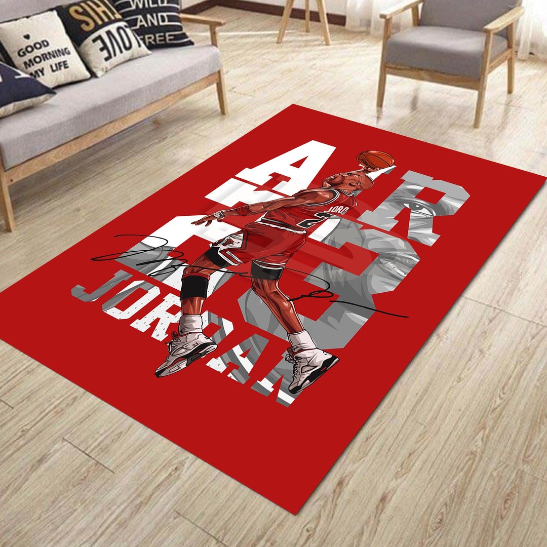 Air Jordan Rug 282 Michel Jordan Rug NBA Rug Chicago Bulls Etsy