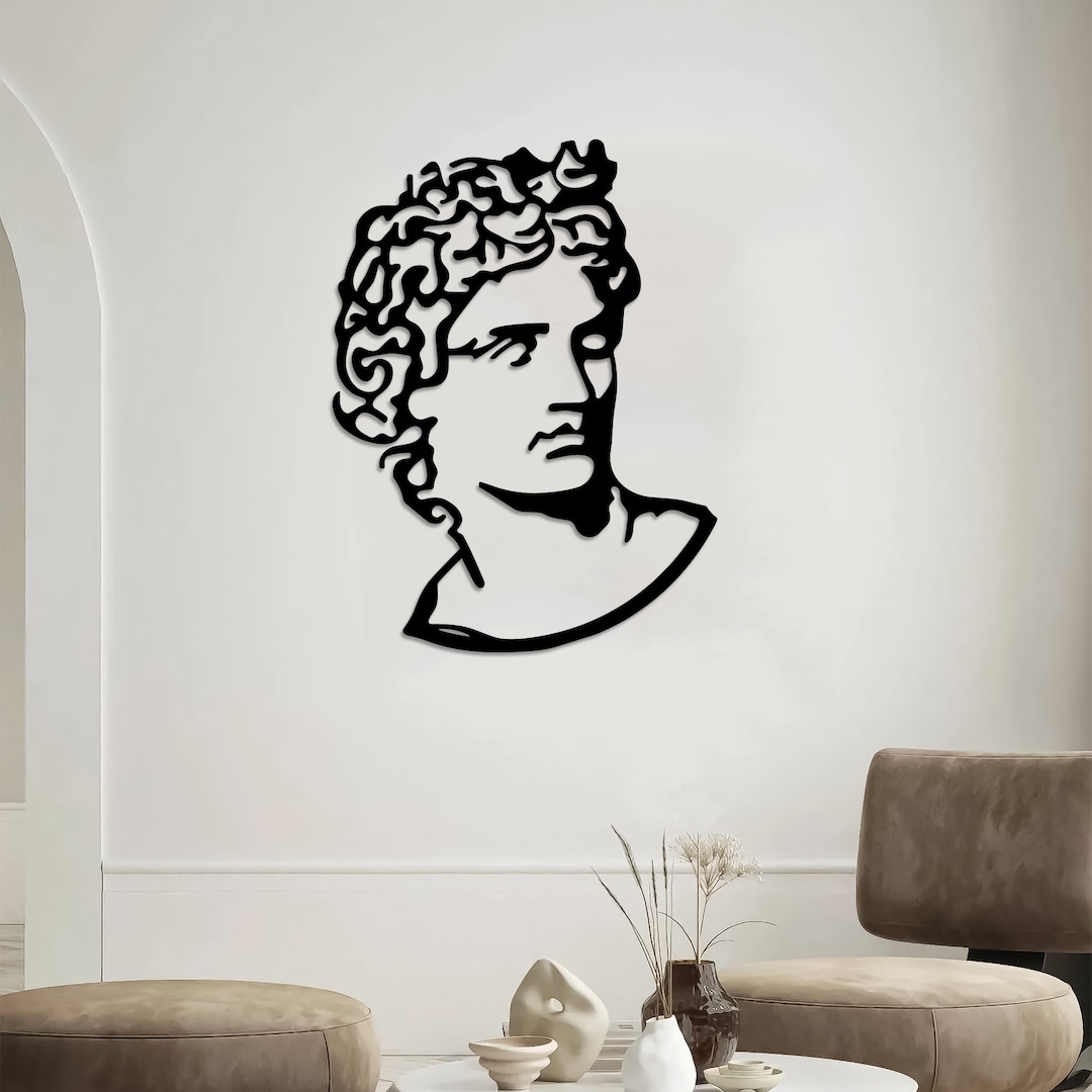 Apollo Statue Wall Art Wall Sculpture Art Yard Art Metal Etsy