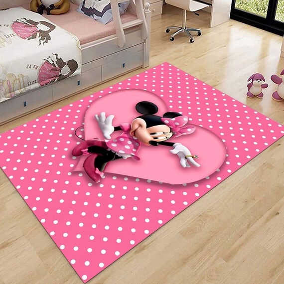 Serena Afstotend Opwekking Roze Minnie Mouse LC 791 Meisje Minnie Mouse Tapijten - Etsy België