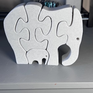 Simple 3D Elephant Puzzle - Effortless Fun Assembly