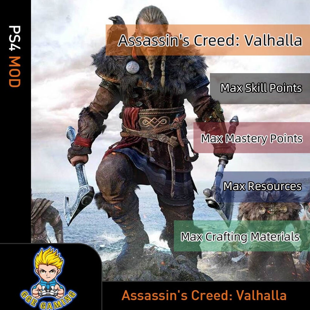 Assassin's Creed Valhalla PS4 Mode Max Skill Points, Mastery Points