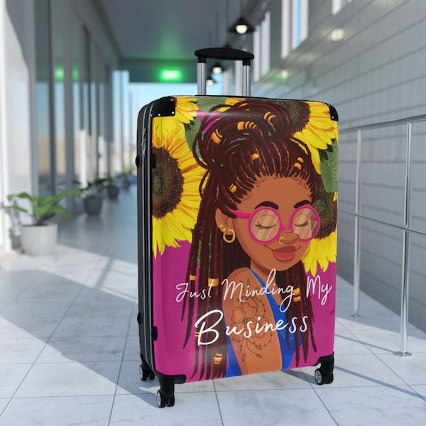 Black Girl Luggage Etsy