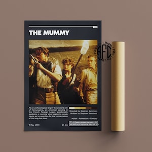 The Mummy Retro Vintage Poster | Minimalist Movie Poster | Retro Vintage Art Print | Wall Art | Home Decor
