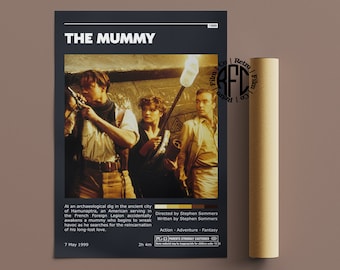 The Mummy Retro Vintage Poster | Minimalist Movie Poster | Retro Vintage Art Print | Wall Art | Home Decor