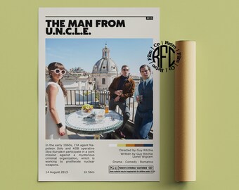 Der Mann vom Onkel Retro Vintage Poster | Minimalistisches Film poster | Retro Vintage Kunstdruck | Wandbild | Home Dekor