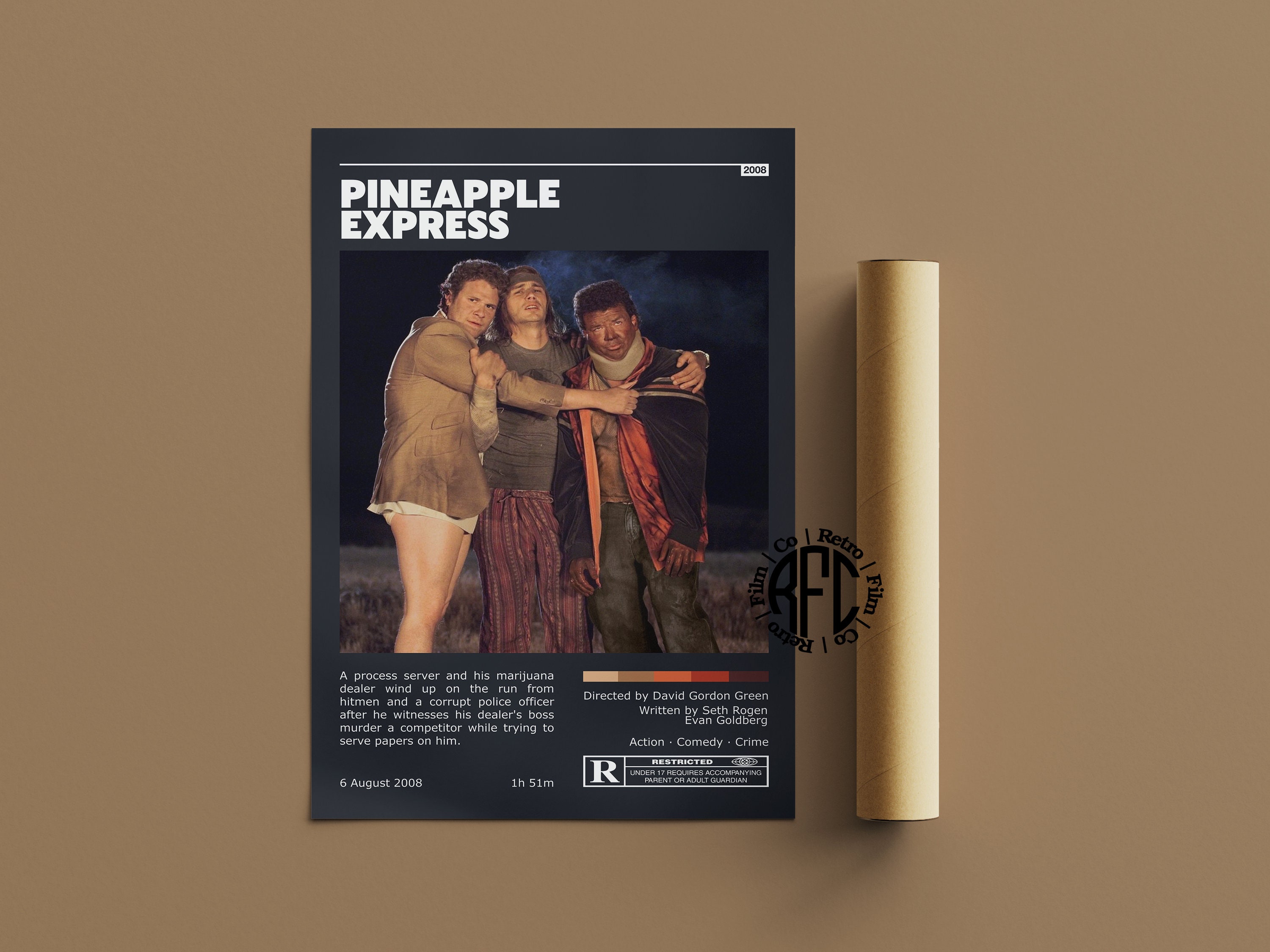Pineapple Express Retro Vintage Poster | Minimalist Movie Poster ...