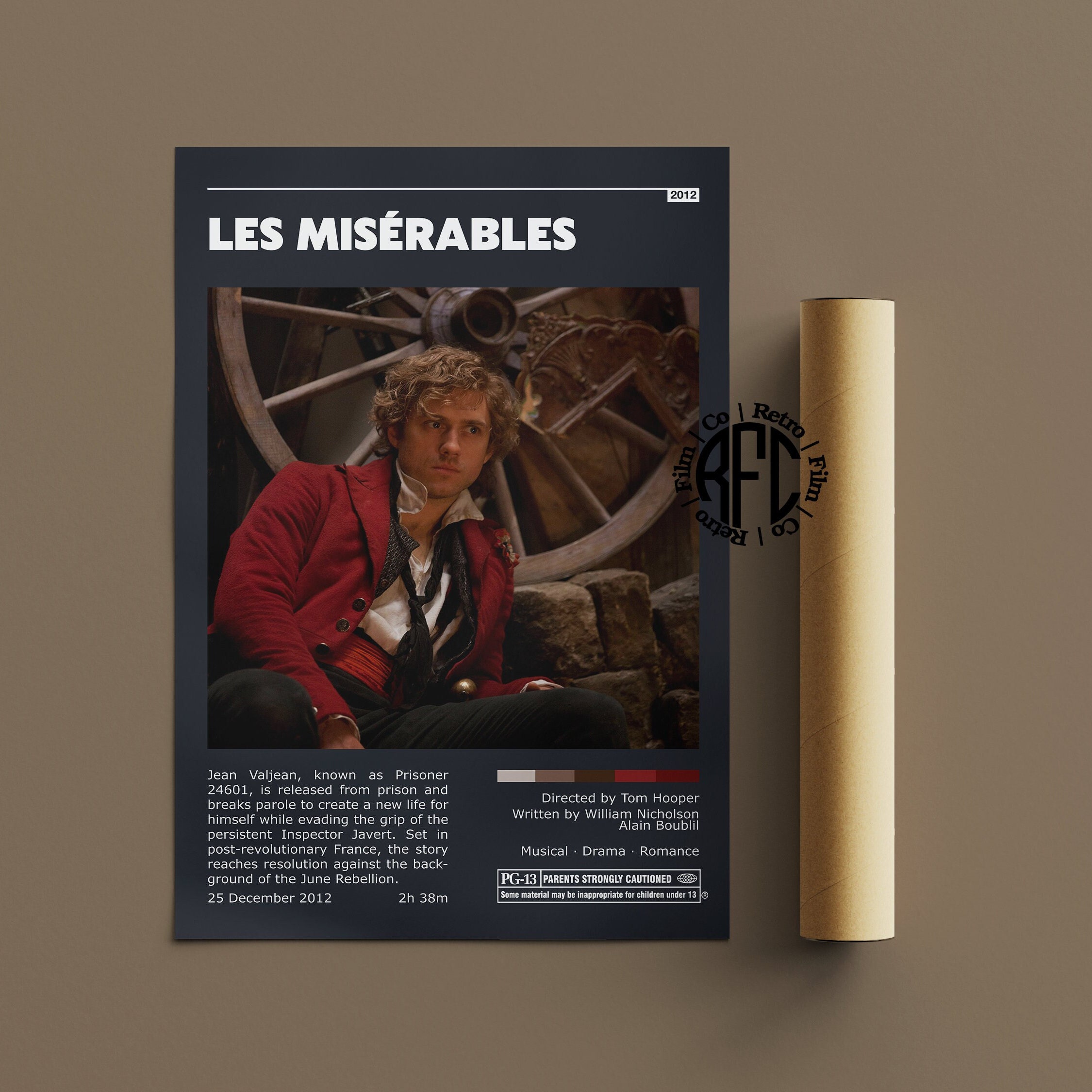 Les Miserables Retro Vintage Poster | Minimalist Movie Poster 