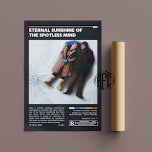 Eternal Sunshine Of The Spotless Mind Retro Vintage Poster | Minimalist Movie Poster | Retro Vintage Art Print | Wall Art | Home Decor