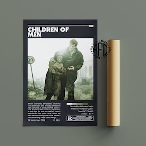 Children Of Men Retro Vintage Poster / Minimalist Movie Poster / Retro Vintage Art Print / Wall Art / Home Decor