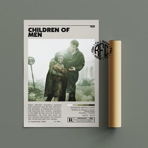 Children Of Men Retro Vintage Poster / Minimalist Movie Poster / Retro Vintage Art Print / Wall Art / Home Decor