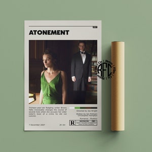 Atonement Retro Vintage Poster | Minimalist Movie Poster | Retro Vintage Art Print | Wall Art | Home Decor