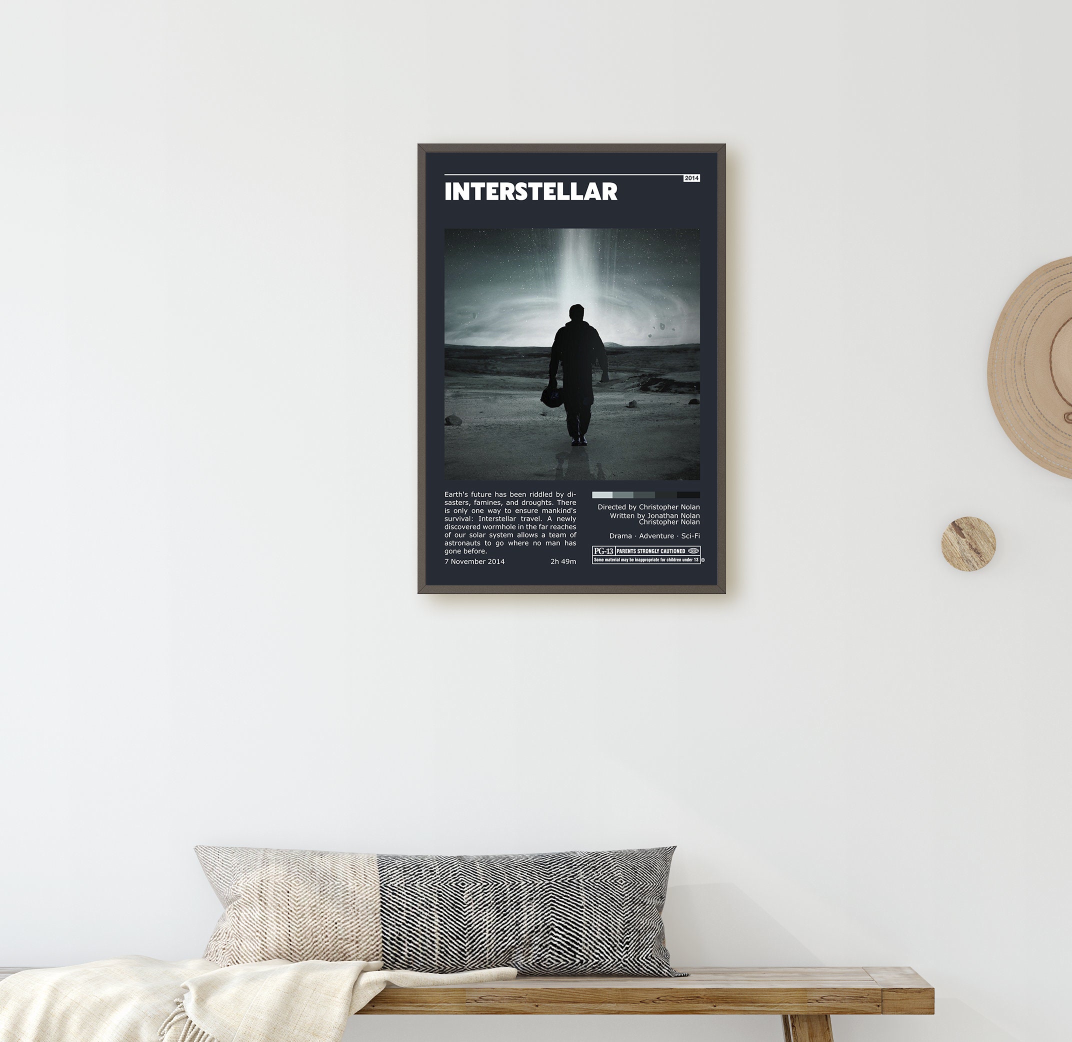 Discover Interstellar Retro Vintage Poster | Minimalist Movie Poster | Retro Vintage Art Print | Wall Art | Home Decor